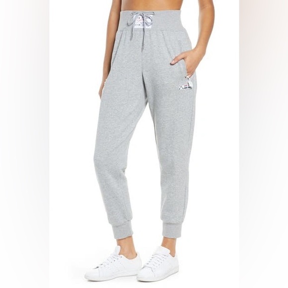 Adam Selman Sport High Rise Jogger Sweatpants Small Grey - Picture 2 of 7